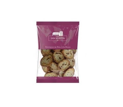 Pan Tostado San Martin Pasas 8x250g