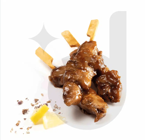 Pollastre Mini broqueta Yakitori Soja 30gr x 50uds/Estoig 1.5 kg