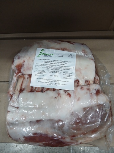 [3189] Cordero Costilla (French Rack Import) 2 x 454-510gr (Bolsa ±1kg)